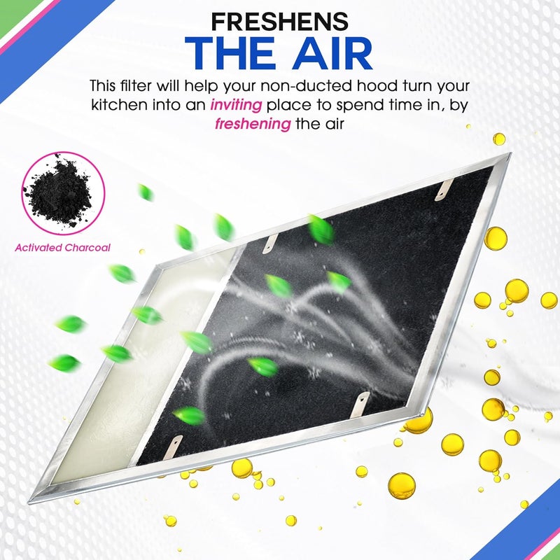 Bagean Range Hood Charcoal Filter 7.75” x 10.5” - Fits Broan and Nutone BP58 For 43000 Series Range Hoods - Broan Range Hood Filter Replacement - Carbon Stove Vent Fan Filters Removes Kitchen Odors (1-Pack) - Image 4